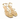 Sandalo donna mignon incrociati Oro Stefany 1626-A CRISTAL OURO