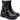 Stivaletto donna con cerniera in pelle nera con suola carrarmato Felmini D540