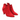 Stivaletti donna in alcantara con rouches Romeo Gigli 851 ROSSO