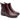 Stivaletto Donna con cerniera in pelle marrone scura Keys K-11362