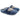 Ciabatta donna in morbido pelo blu con cuore teddy Grunland FAYE CI3058 B5