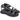 Sandali bassi donna Lux in pelle nera e borchie 32200